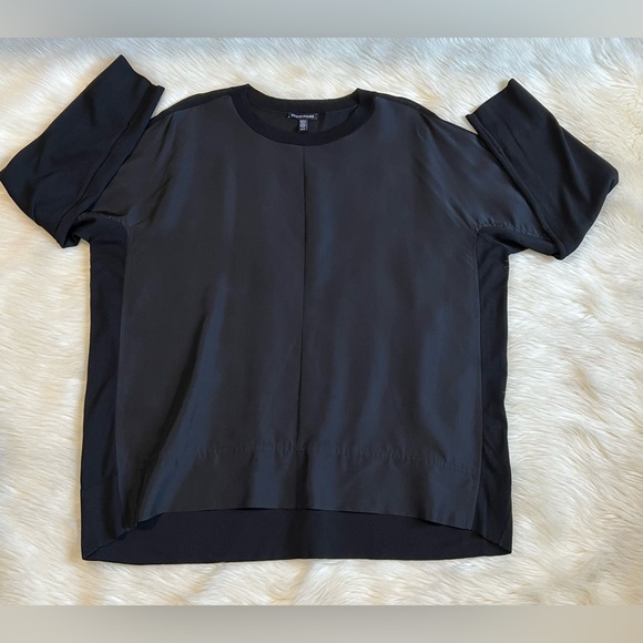 Eileen Fisher Fine Jersey Crew Neck Top 100% silk Size XL - Picture 10 of 11